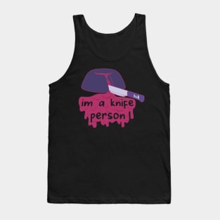 Pastel Goth I am a knife person Tank Top